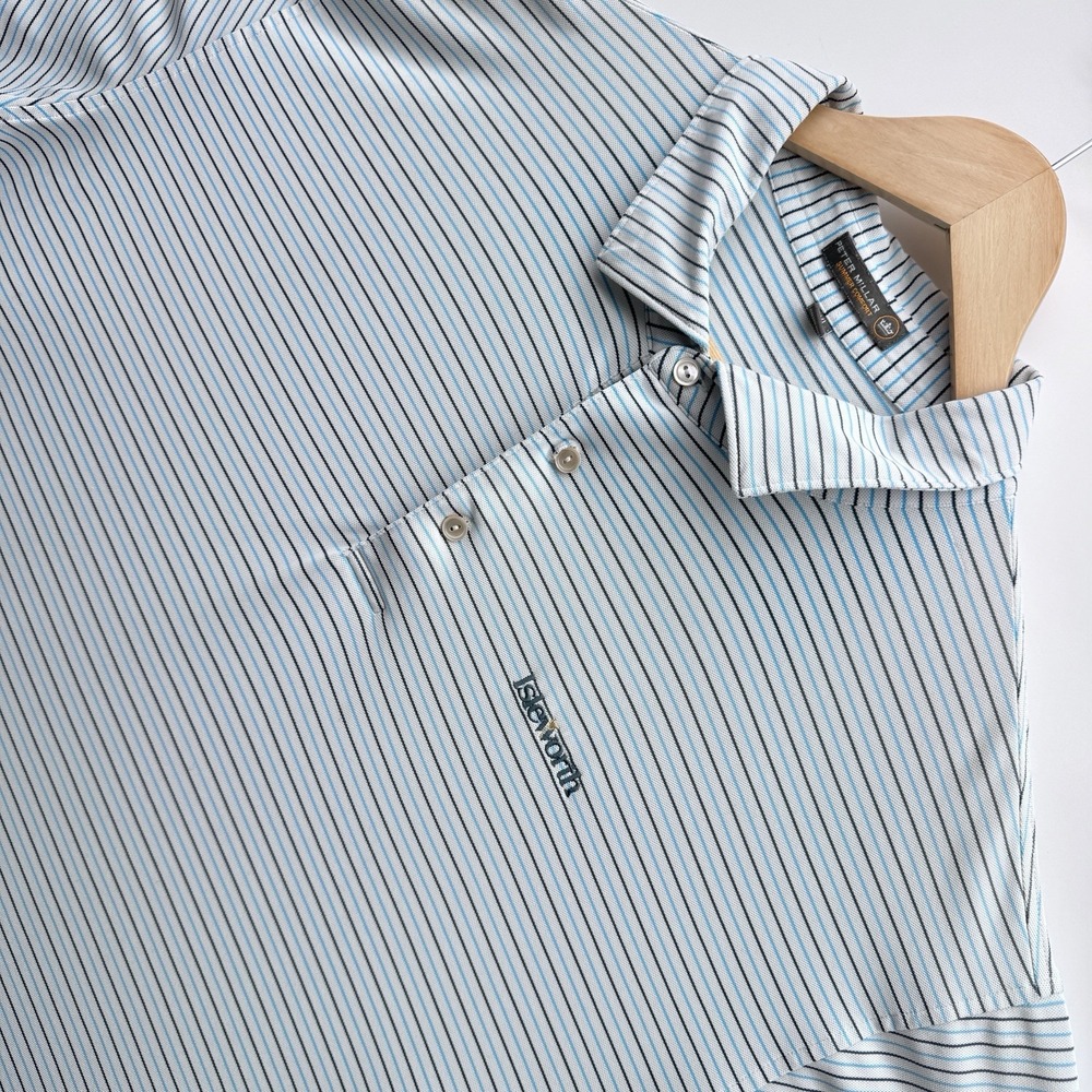Peter Millar Summer Comfort Polo Shirt 2XL Isleworth Golf Course Striped